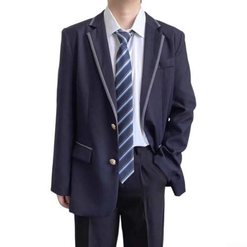 Veste de costume japonais Dk homme pour un look universitaire élégant en automne