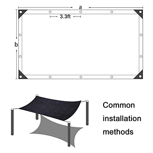 48 Pins Pergola Shade Cover, 98% Sunblock Shade Cloth Net, Tear Resistant Shade Mesh For Plants, For Greenhouse Garden Patio 10×13 10×20 13×13 13×20 16.5×20 20×20 20×23 23×26.3 23×33 26.3×26.3Ft #TOP3
