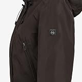 Knuffelwuff Damen Übergangsjacke - Leichte wasserdichte Jacke Lexington Größe: M / 38 Coffee - Atmungsaktive Regenjacke mit extra vielen Taschen für Outdoor, Wandern, Reisen, Gassi gehen