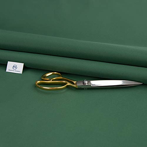 Haaris Imaan Water Resistant Upholstery Fabric by The Metre, for Outdoor, Garden, Durable (Green)