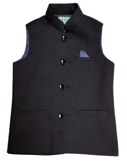 Image of T+D Soft & Standard Half Sleeve Nehru Jacket Blazer Coat Dress For Kids Boys