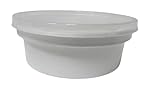 IMTINA Envase CUI para Alimentos Comida con Tapa - Polipropileno (PP) Blanco - Envase Desechables, Apto para microondas, Ideal para takeaway, 50 und (250cc)