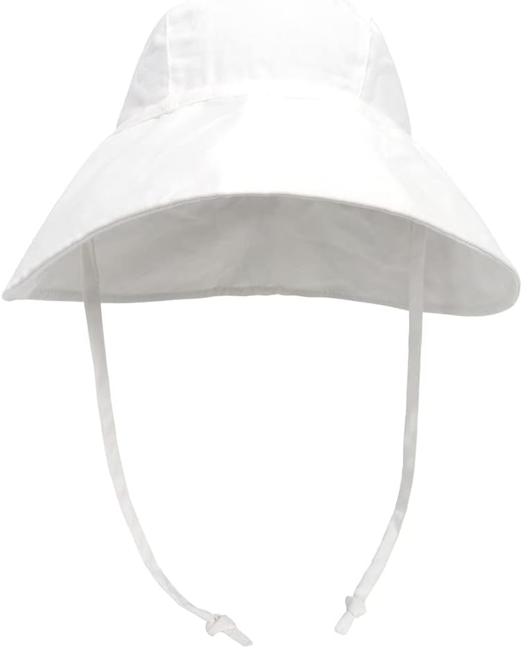 Baby Sun Hat Toddler Hats Infant Sun Hat Girl Hats Outdoor Wide Brim Basin Hat Beach Hat UPF 50+ Cotton Hemp Breathable - Image 2