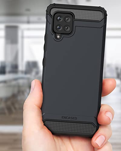 Encased Scorpio Designed For Samsung Galaxy A42 5G/ M42 5G Case, Protective Rugged Phone Cover (Gray) #TOP5