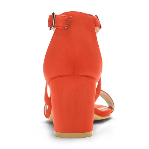 Allegra K womens Ankle Strap, Open Toe3