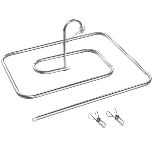 Perchero espiral para secar mantas y sábanas dentro del dormitorio 2