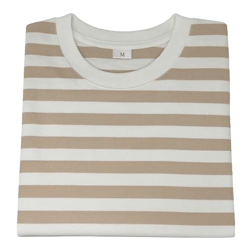 Image of Children's Striped Cotton T-Shirt, Classic Design, Multiple Colors, Age 1-7