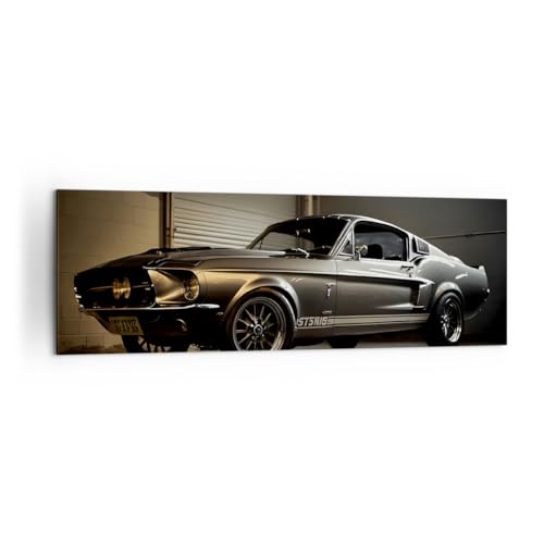 Lienzos decorativos 160x50cm Cuadro Sobre Lienzo Moderno Coche Deportivo Retro Clásico Grande XXL Dormitorio Cocina Cuadros Pared Imágenes Cuadros Decoracion Salon Wall Art Prints Decor AB160x50-5779
