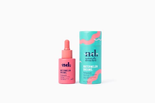 Naturally Drenched Watermelon Dreams - Lightweight Nourishing Oil For Scalp, Hair And Face - 100% Kalahari Melon Seed Oil - Improves Skin Hydration - Organic - Vegan - Cruelty Free #TOP7