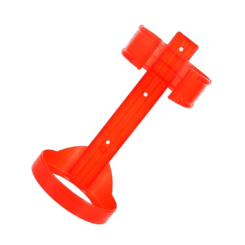 Housoutil Supporto Per Estintore a Parete e Da Veicolo in Plastica Rossa, Gancio Portatile Per Estintore 1 Kg, Staffa Di Montaggio Per Auto e Camion, Installazione Rapida in Emergenza
