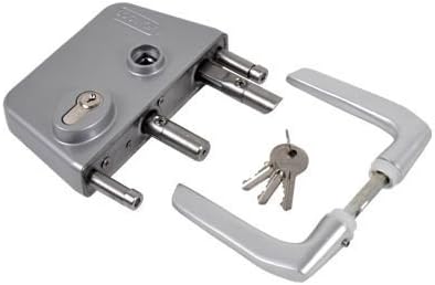 Silver Swing Gate Lock Industrial Style gate lock by LOCINOX / Locinox LAKQ U2 Industrial Lock