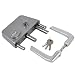 LOCINOX Plata LAKQ U2 Cerradura industrial con carcasa de aluminio y mecanismo...
