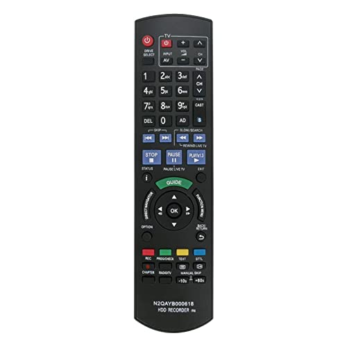 AULCMEET N2QAYB000618 Replaced Remote Control Work for Panasonic HDD DVD DMR-HW120 DMR-HW220 DMR-HW100EBK DMR-PWT500 DMR-HW100 DMRHW100EB-K DMR-HW200 - Image 2