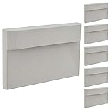 MarsLG Surface Mount Ultra Thin Low Voltage Outdoor Landscape Cast Aluminum LED Deck Light 12V AC/DC