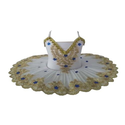 Justaucorps LED fille avec tutu paillettes style lac des cygnes