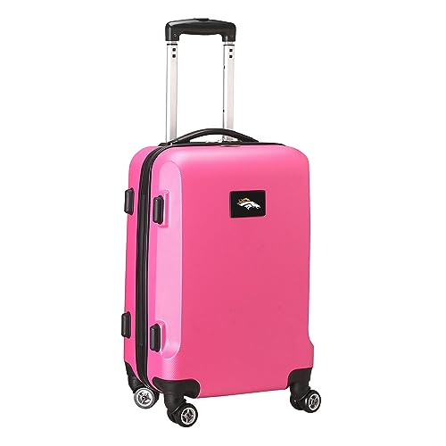 NFL Denver Broncos Carry-On Hardcase Luggage Spinner, Pink