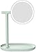 Produktbild Kosmetikspiegel Haushaltsgegenstände Schminkspiegel, Smart LED Lade Fülllicht Flipping HD Desktop-Beidseitige Make-up Spiegel (Color : Green)