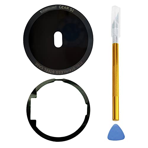 Ubrokeifixit Gear S2 Back Rear Glass Lens Case Replacement for Samsung Gear S2 SM-R720 SM-R730 SM-R732,with Tool Kit (R720/R730/R732-Glass)