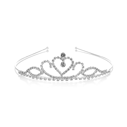 LuLiyLdJ 1 corona de reina, corona de princesa infantil, corona de cumpleaños, corona de comunión de niña pequeña, tocado de novia, corona de novia, ceremonia de coronación