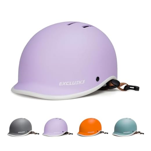 Ckorison Bike Helmet for Adults Adjustable Cycling Helmet for Men & Women Commuter Bicycle Helmet for Youth Road Bike Helmet (Lilac, L(56-61cm))