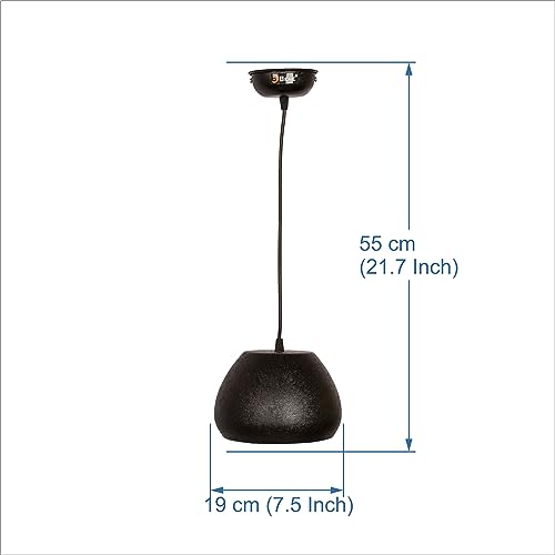 Image of Hollis Hanging Light MS 19 cm, (Black, Pack of 1 Pc)