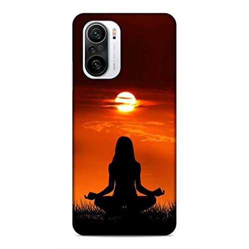 Image of Printed Mobile Back Hard Case Cover for Xiaomi Redmi 11X / Xiaomi Redmi 11X Pro /Xiaomi Redmi K40 | Meditation, Sunrise, Shadow, Sunset A-2203