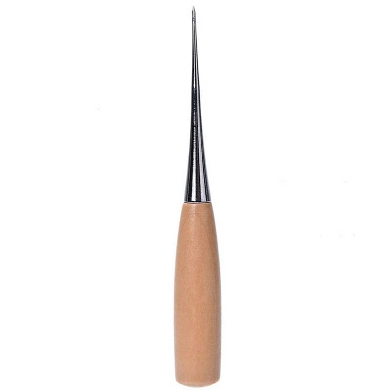 200PCS Sewing Tool Professional Leather Wood Handle Awl Tools For Sewing Leather Craft Wooden Handle Hole Punches Leather| | -