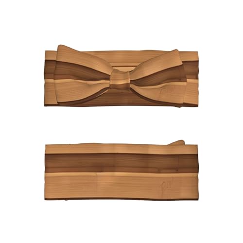 Original Wood Color Texture Baby Bow Headband, Soft Baby Bow Hair Accessory For Newborn Babies, *Toddlers, Kids.2