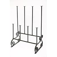 Hombella Wellington Boot Rack Stand – Stainless Steel Walking Boot Holder – Indoor & Outdoor Shoe Storage – Holds 4–6 Pairs of Wellies, Walking Boots or Shoes – Waterproof Shoe Stand (4 Pairs)