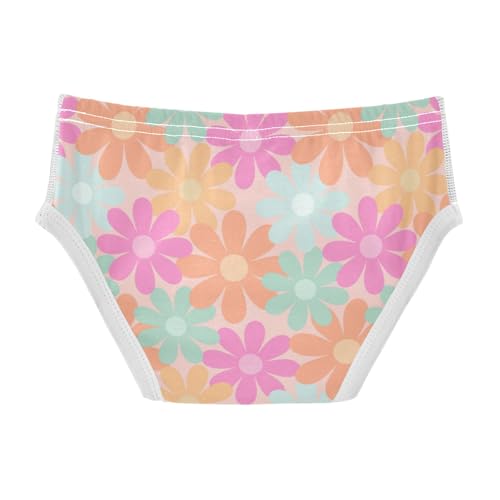 Boys' Exclusive Briefs Toddler Underwear 95% Combed Cotton Boxerbriefs 2T Pastel Flower Pattern 392