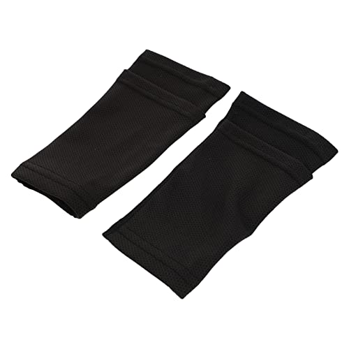 BESTonZON 1Par de Pantorrilla Deportivos Adultos de Espinilleras Ergonómicas Negro Accesorios Fútbol y Cómodo