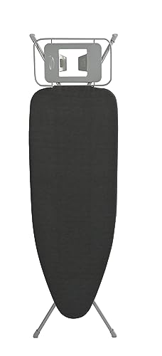 Feelings Iron Board Cover Cotton for Virgin Size (96x30cm) | Heat-Reflective | Smooth Surface | Easy Installation | Machine Washable | Premium Quality for Wrinkle-Free Ironing Black