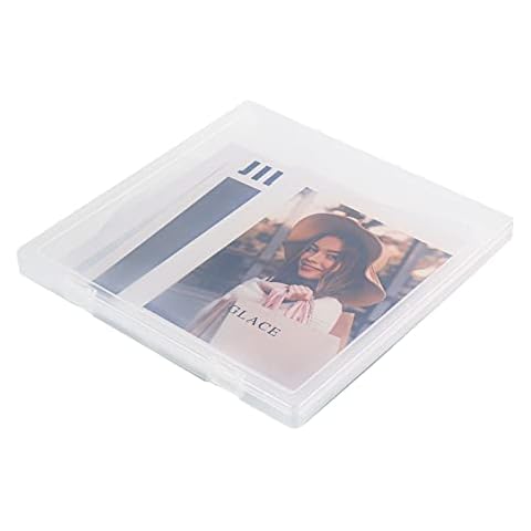 EIVENNKO 6 Pack Portable A4 File Box Transparent Plastic Storage Box Document Paper Protector Desk Paper Organizers Case Magazine Organizers (Camouflage) Cover