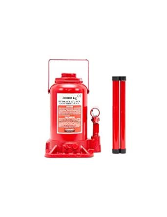 Cric/Sollevatore/Martinetto A Bottiglia Doppia Funzione Idraulico E Pneumatico 20t 20000kg 91471444 - Foto 6