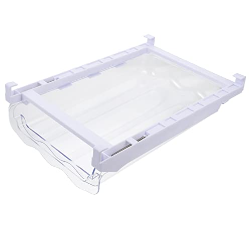 Lurrose Caja Organizadora de Huevos para Refrigerador Huevera con Cajón Extraíble Almacenamiento Práctico para Huevos para Cocina y Congelador