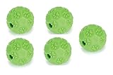 MPP Durable Green Chuckle and Treat Ball for Dogs Relieves Boredom Packs Available (5 Balls)