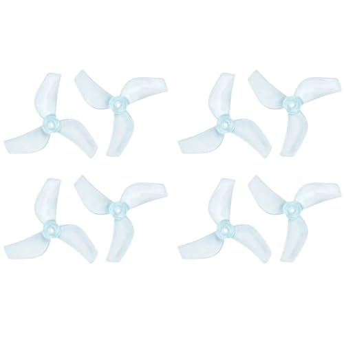 Hélices de 3 palas con orificio de 1mm para drones FPV de 65mm