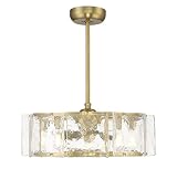 Savoy House 27-FD-8201-322 Genry Fandelier Coastal Clear Water Piastra Glass...