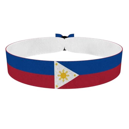 Druck-Palast Accessoire en tissu Philippines - Bijou fait main imperméable - Accessoire unisexe pour festivals et événements sportifs - Idées cadeaux patriotiques et pour amis