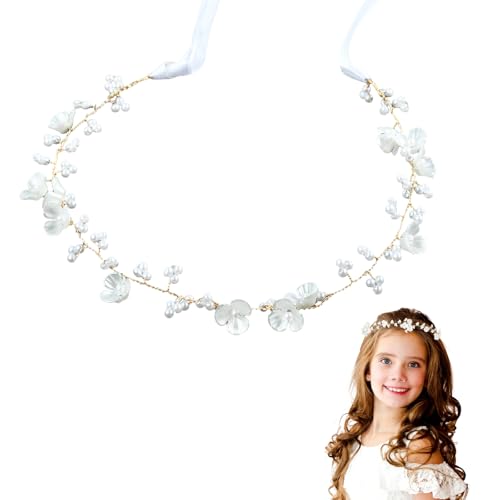 Couronnes de fleurs pour enfants, Coiffe de Première Communion pour Filles, Accessoire Cheveux pour Fille, Accessoires de Cheveux de Mariage, pour...