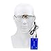 Superdental Protable LED Head Light Lamp for Binocular Loupe Metal Clip with Plastic Body for Fast Heat Dissipation (Blue)