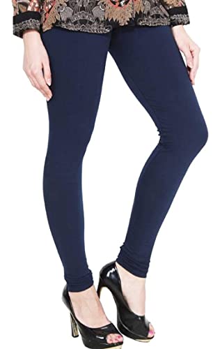 Image of Women's Cotton Chudidar Leggings | Stretchable | High Rise | Full Length | Soft & Comfortable | Ethnic Wear Bottom