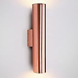 NHPJFDC Apliques de Pared LED de 6W, Modernos, cilíndricos, de Tubo Largo, para Montaje en Pared, de Aluminio, para Interiores, Tipo Farol cilíndrico, para Comedor y Sala de Estar.