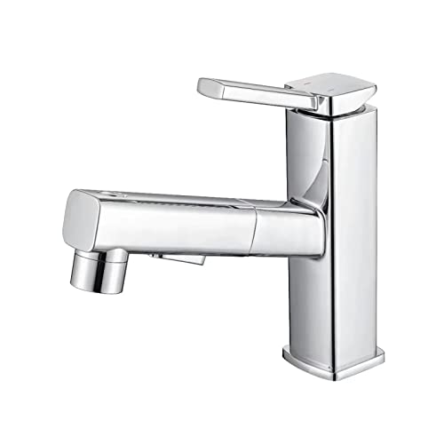 Robinet de toilettes extractible gris pour en finir avec les éclaboussures de vasque
