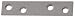 Hillman Hardware Essentials Mending Plate, Galvanized, 3 Inch x 5/8 Inch, 4-Pack 853086