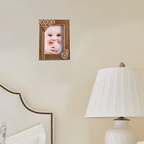 Vinlife Vintage Mini Picture Frames 2X3 Bronze Gold Photo Frames In Oblong With Embossed Floral Design Retro Daisy Pictures Wall Decor Home Ornament Tabletop Or Wall Mounting Real Glass In Front #TOP4