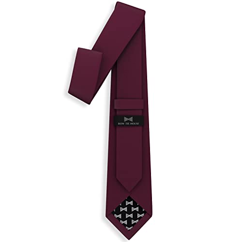 Image of Men's Oxford Matt Neckties Solid Color for Adults Tuxedo Classic Design, by Bow Tie Hosue