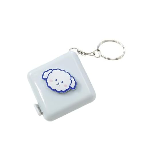 1.5M Cute Little Plastic Tape Measure - Portable Meter Measure, Soft Tape Measure for Leg, Waist, Bust Measurement and Clothing Ruler - Puppy Pattern Blue LCC717-06