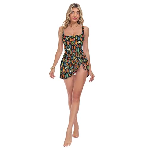 Maillot de bain une pièce forestland au décolleté clavicule souligné pour femme