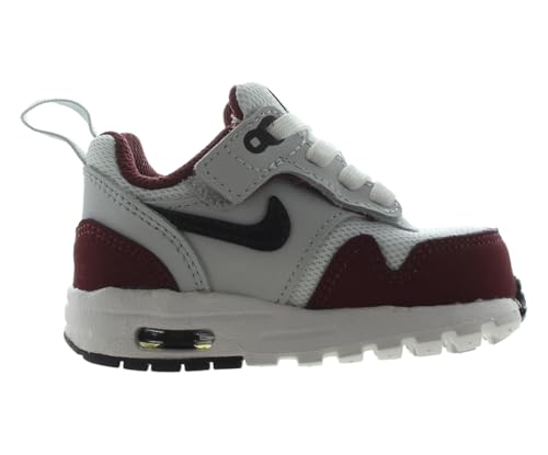 Nike Air Max 1 EasyOn Baby/Toddler Shoes (DZ3309-111, White/Dark Team Red Heather/Pure Platinum)3